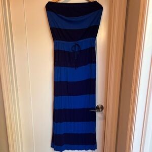 Old Navy Strapless Blue Dress